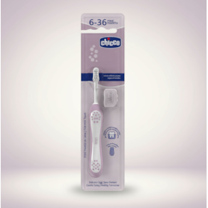 Chicco Escova Primeiros Dentes Lilas 6-36M